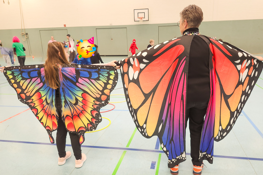 Kleiner und großer Schmetterling